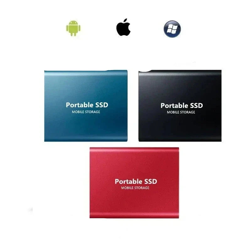 Portable SSD external hard drive with high-speed data transfer and compact design — product view 2