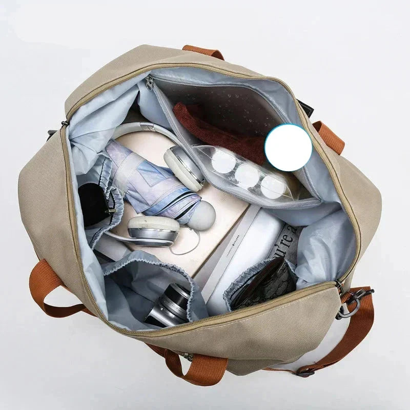 LoungeYard | CarryOnFit Travel Bag - Luxurious Crossbody Travel Bag for Active Adventurers — product view 3