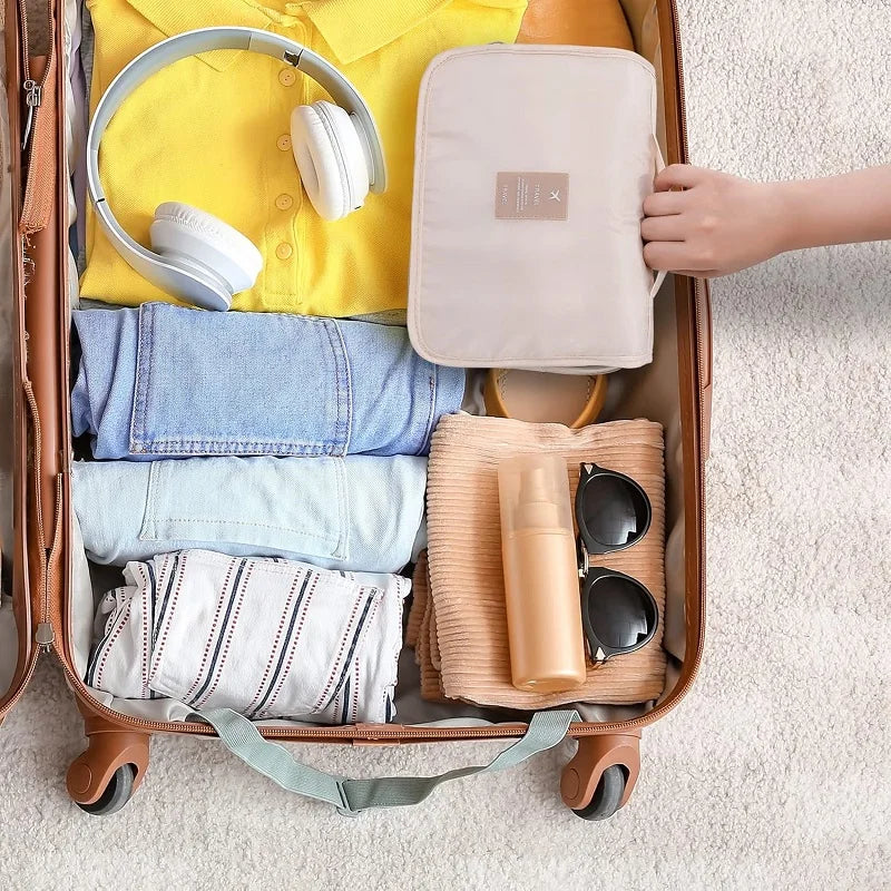 Hanging Travel Toiletry Bag with 6 Compartments and Wet Pocket — product view 3