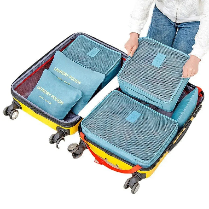 LoungeYard | TRAVORO Packing Cube Set | 6-piece | Waterproof & Extra Volume | Suitcase Organizer for Men — product view 3