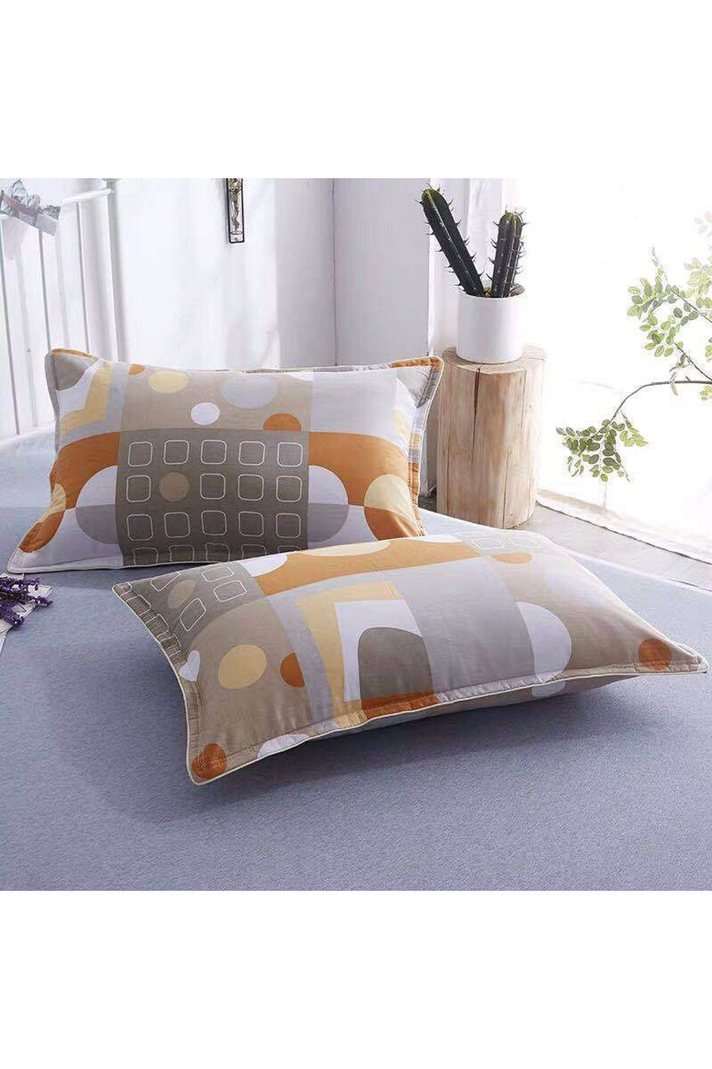 large cotton pillowcase | LoungeYard — product view 7
