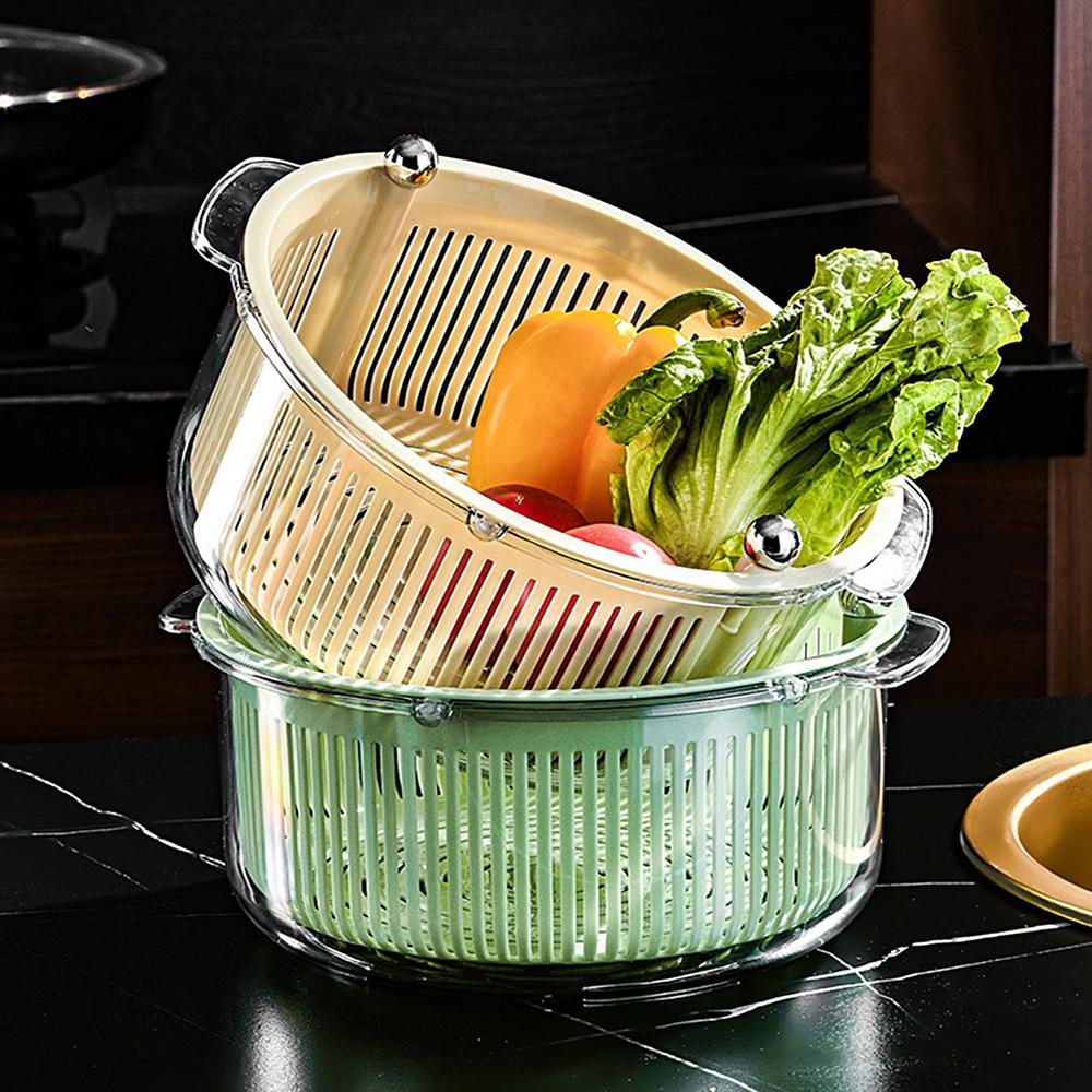 LoungeYard | Manual Spin Vegetable Drainer Basket — product view 7