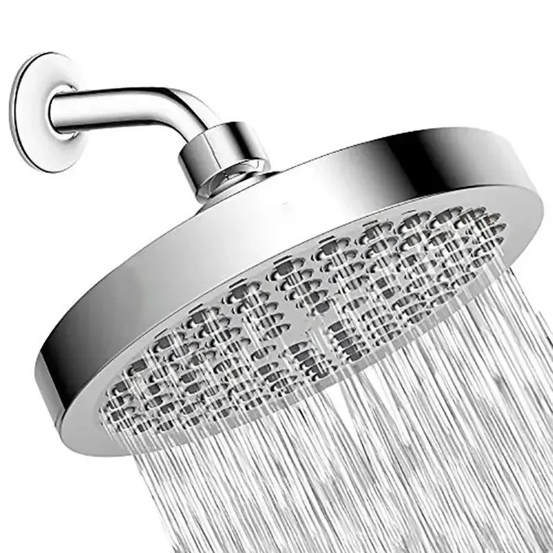 High-Pressure Rain Shower Head with Arm | Round Model – Wall Mount LoungeYard — product view 7