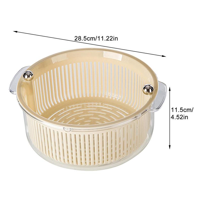 LoungeYard | Manual Spin Vegetable Drainer Basket — product view 6