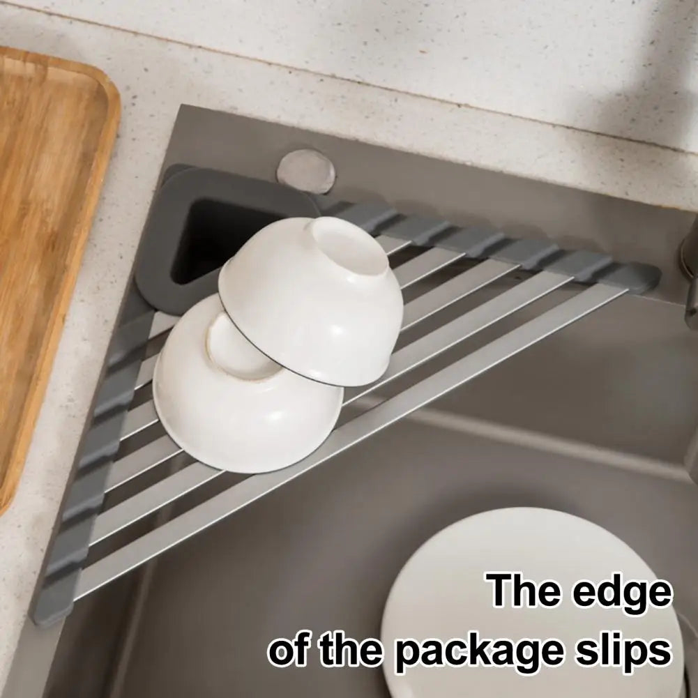 LoungeYard | Triangle Slip-Resistant Sink Corner Storage Shelf Rack — product view 3