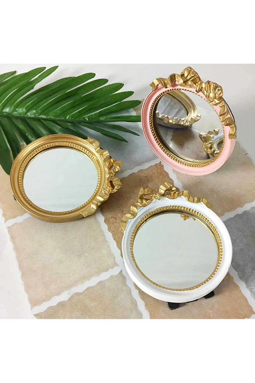 Bow Makeup Mirror | LoungeYard — product view 3