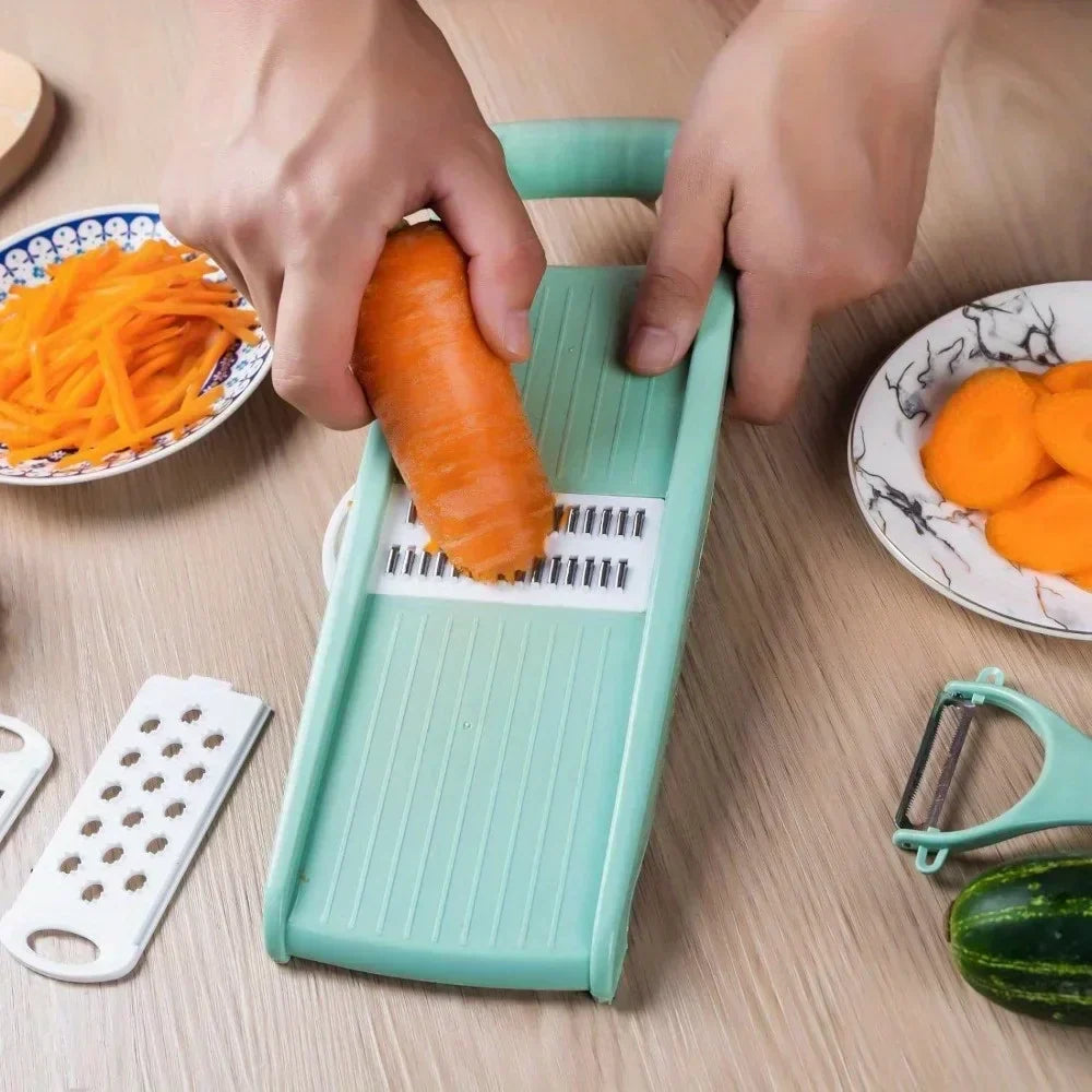 LoungeYard | Cutlino Multi-Slicer 5in1 | Manual & Versatile | Compact & Cordless | For Vegetables & Fruits — product view 3