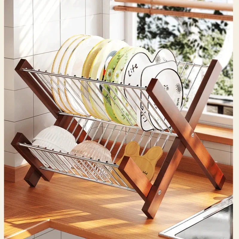 LoungeYard | Swift Fold Collapsible Dish Drying Rack — product view 1