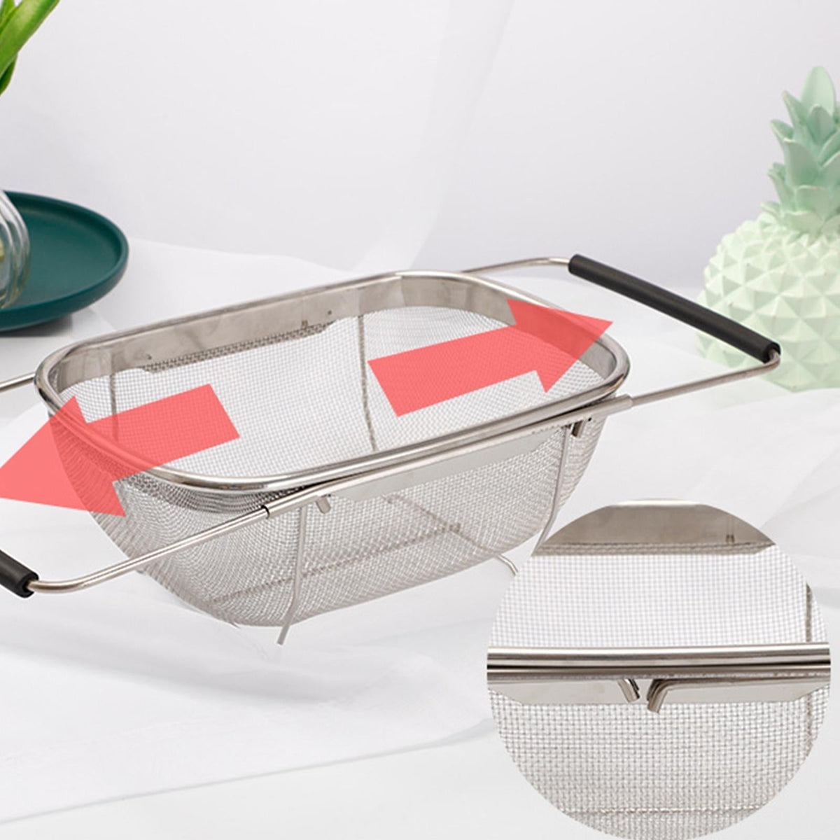 LoungeYard | Over The Sink Telescopic Dish Rack — product view 3