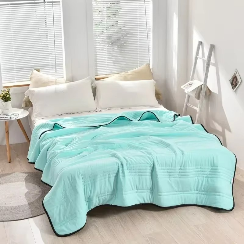 LoungeYard | Summer Lightweight Quilt Solid Color All Season Comforter for Double Bed — product view 6