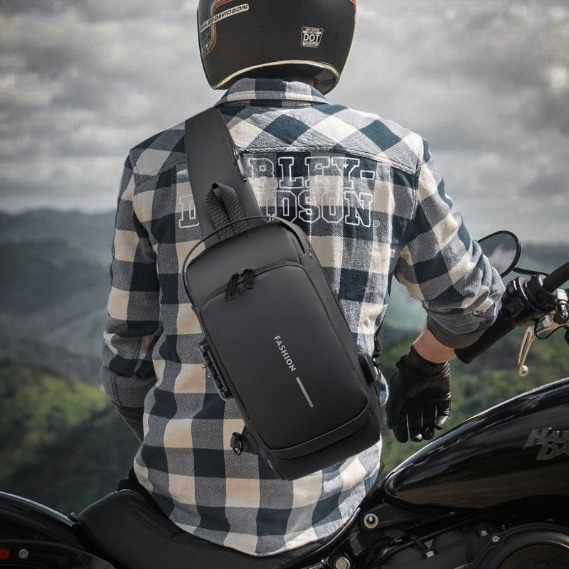 LoungeYard | Crossbody Leather Anti-Theft Waterproof Bag — product view 5
