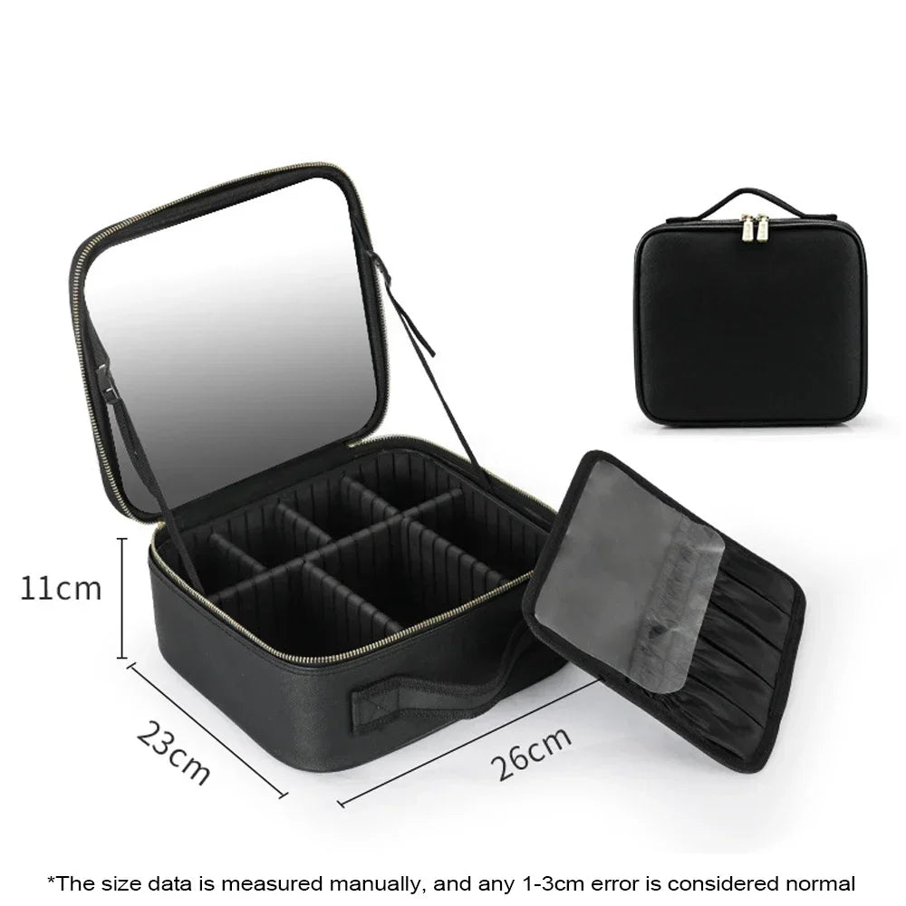 LoungeYard | LED Mirror Travel Makeup Organizer Bag — product view 7
