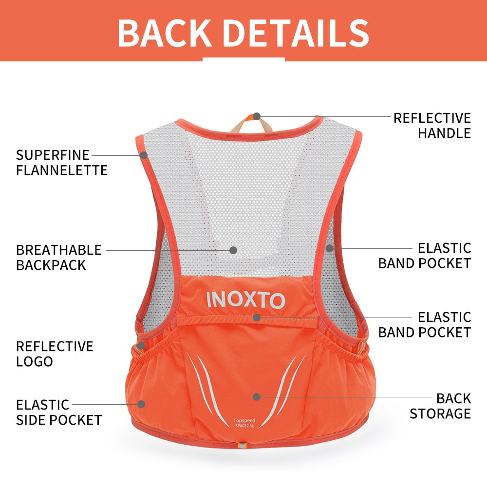 LoungeYard | Hike Racer Breathable Vest Running Backpack — product view 4