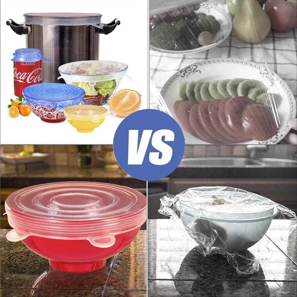 LoungeYard | Elastic Silicone Lid Covers 6PCS — product view 4