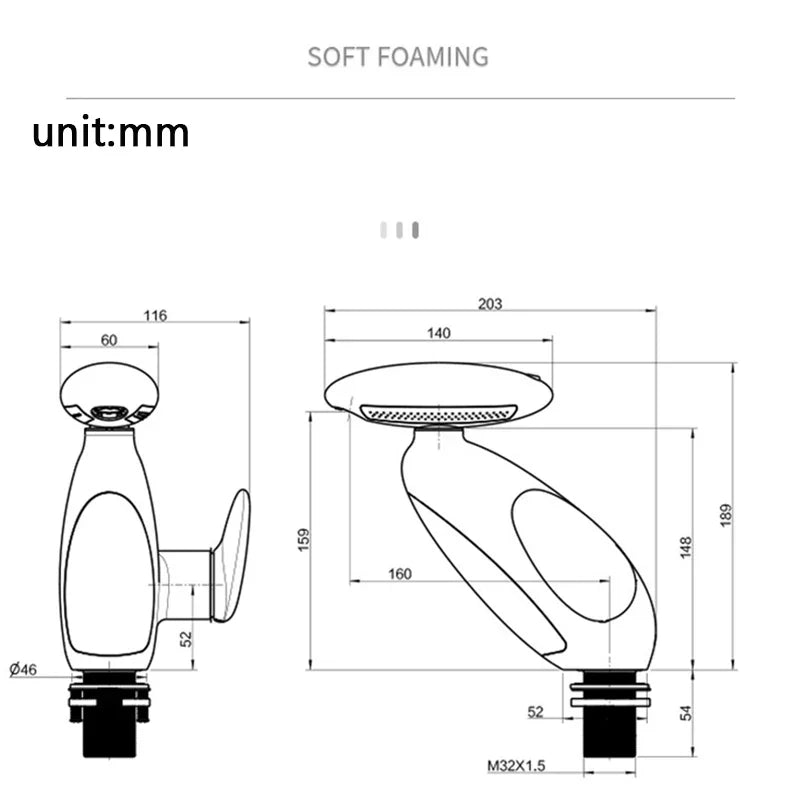 LoungeYard | Heat Sensor Color Changing Atmosphere Pull-Out Modern Faucet — product view 4