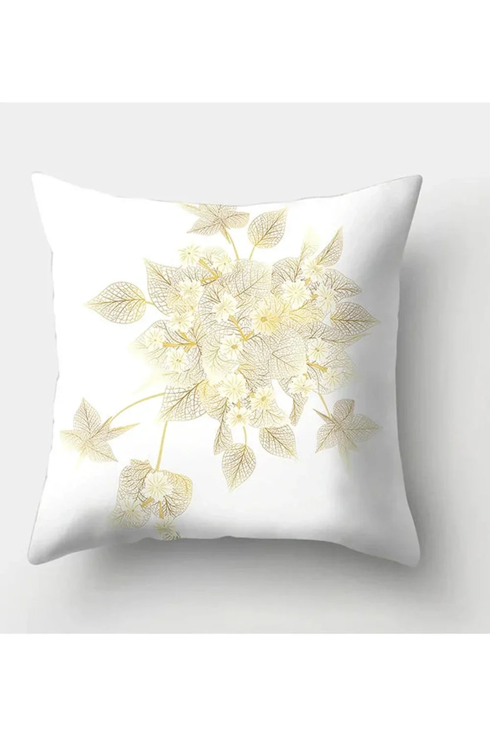 Yellow Leaf Polyester Pillowcase | LoungeYard — product view 7