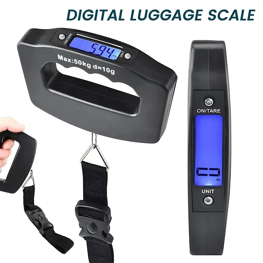 LoungeYard | WeighLite Digital Luggage Scale | LCD Display with Backlight | Up to 50 kg | Portable & Precise | For Travel & Baggage — product view 6