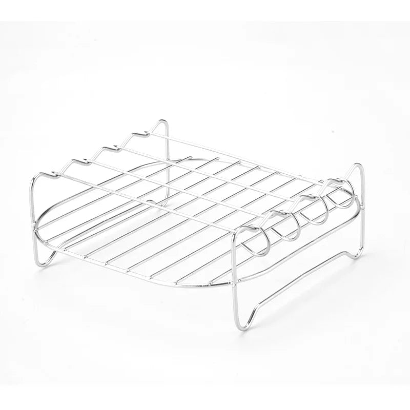 LoungeYard | Grillessa BBQ Set | Stainless Steel Skewers & Rack | For Grill, Air Fryer & Oven — product view 4
