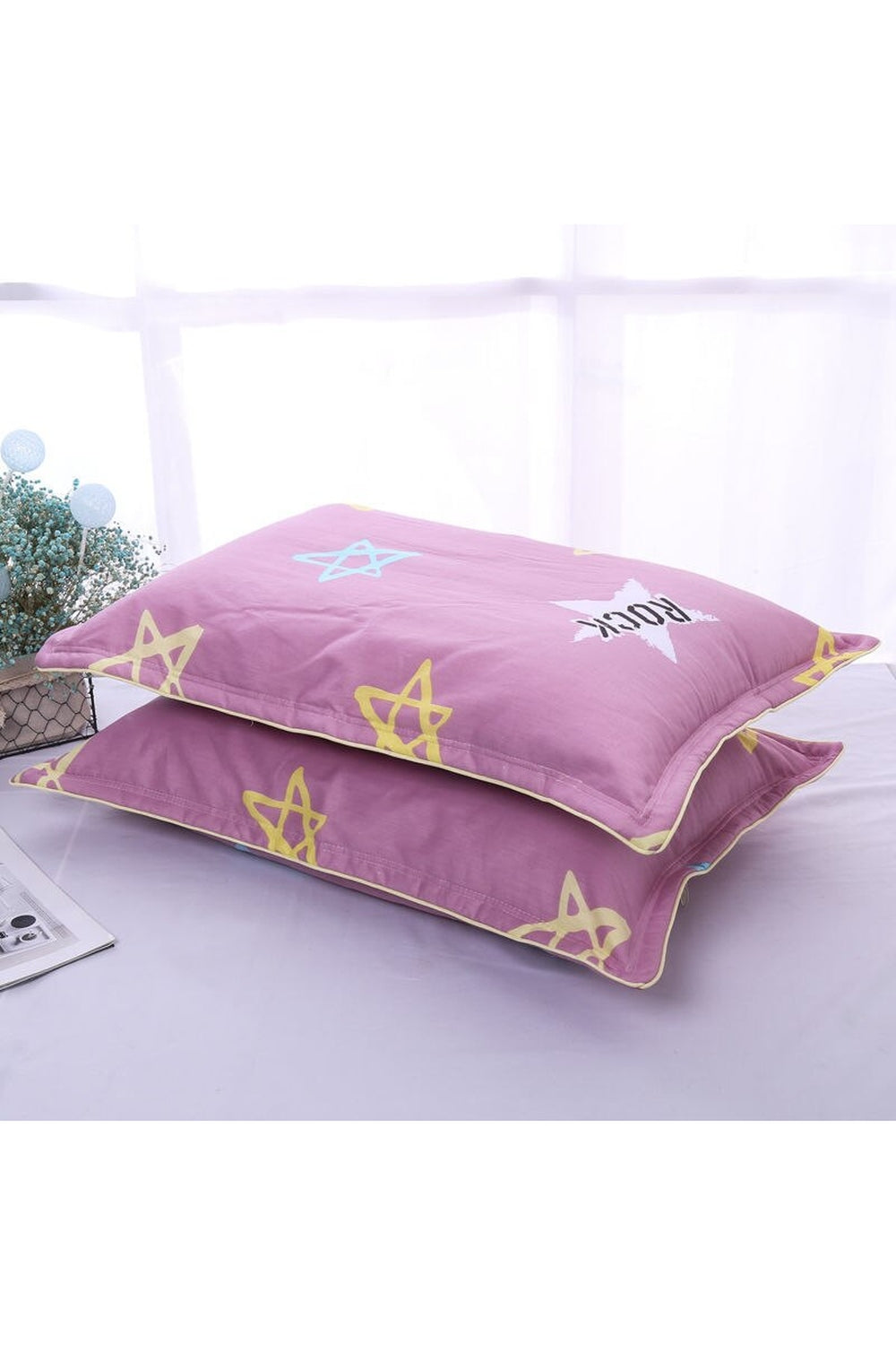 large cotton pillowcase | LoungeYard — product view 2
