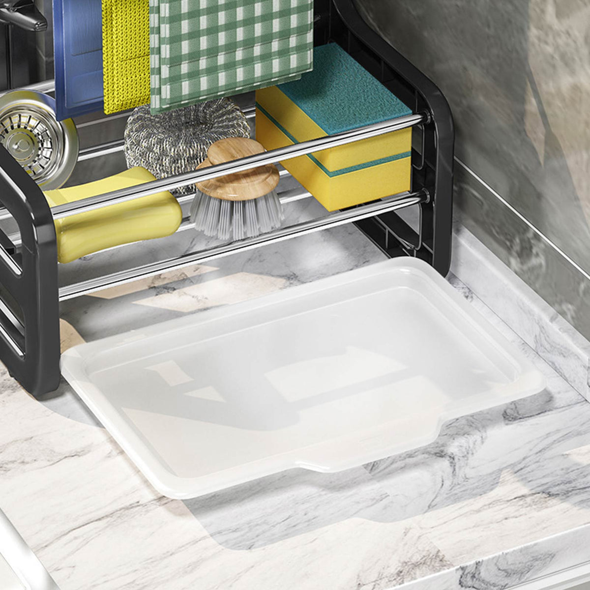 LoungeYard | Creative Kitchen Sponge Holder Drain Rack — product view 3