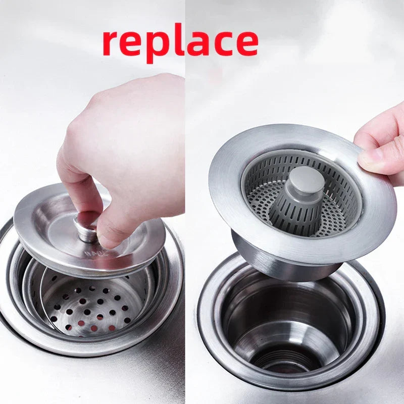 LoungeYard | Clean Sink Stainless Steel Odor-Control Strainer — product view 5