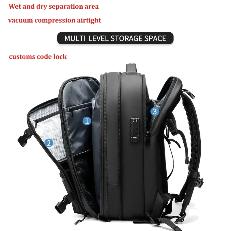 LoungeYard | Vacuum Compression Ultimate Travel Backpack — product view 2