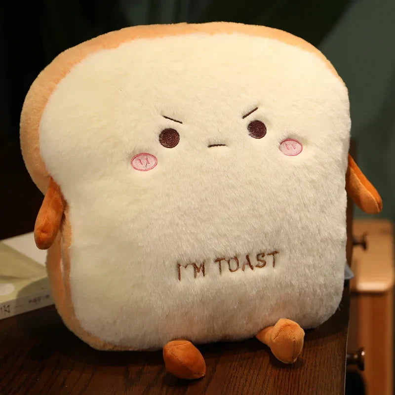 LoungeYard | Plush Toast Bread Ultra Soft Hand Warmer Pillow — product view 1