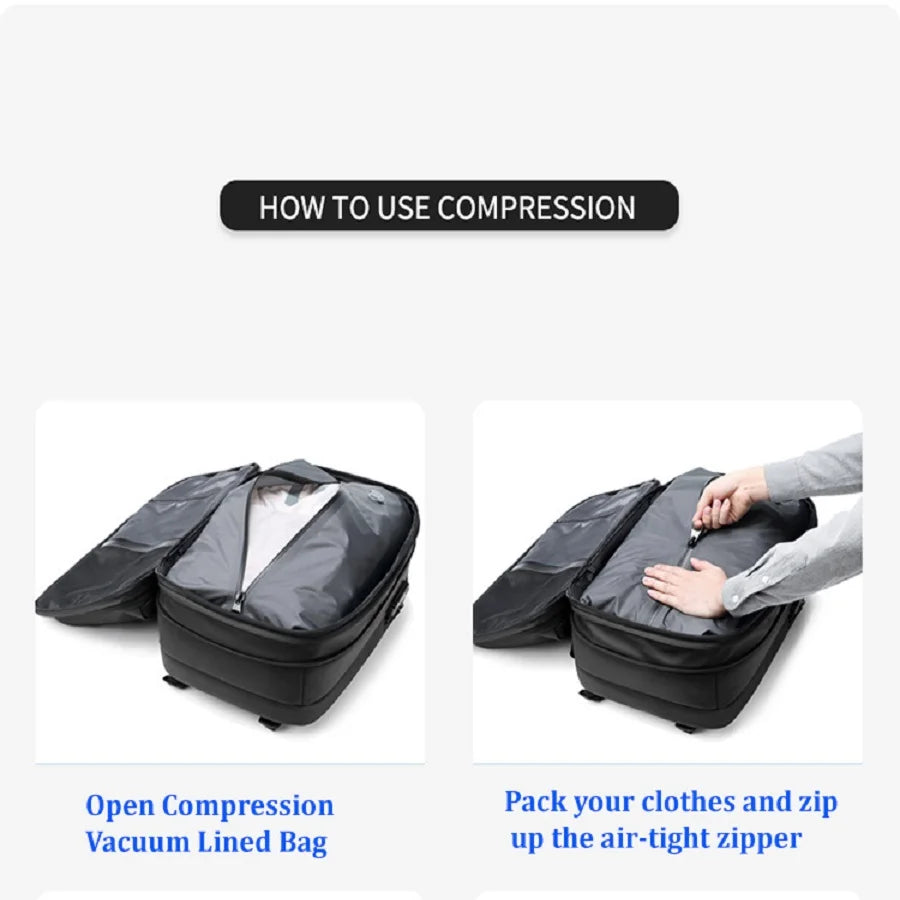 LoungeYard | Vacuum Compression Ultimate Travel Backpack — product view 3