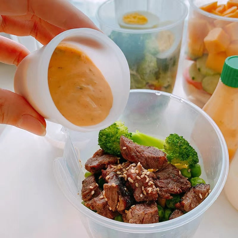 LoungeYard | Portable Built-in Fork Mini Salad Cup — product view 6
