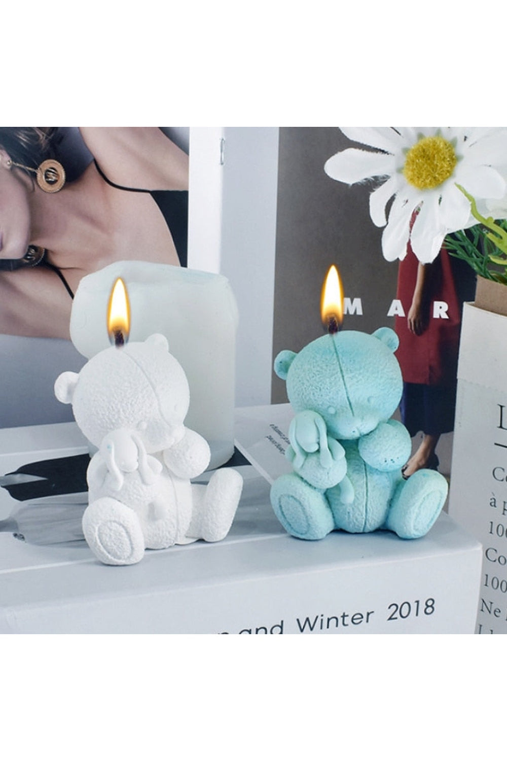 Bear-shaped candle mold | LoungeYard — product view 6