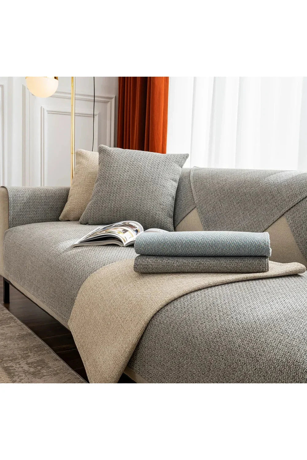 Cotton sofa blanket | LoungeYard — product view 1