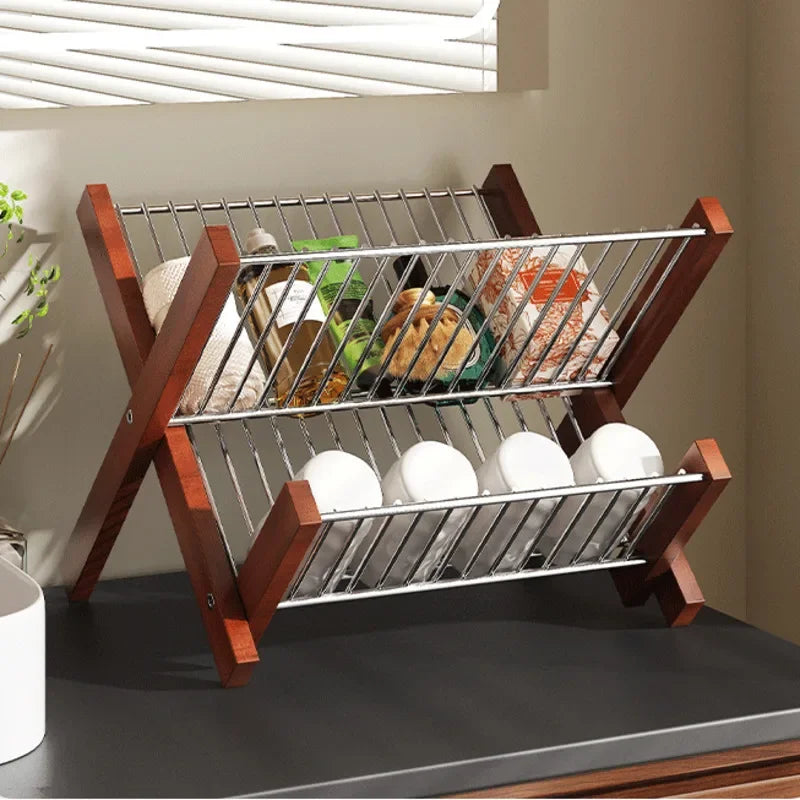 LoungeYard | Swift Fold Collapsible Dish Drying Rack — product view 4