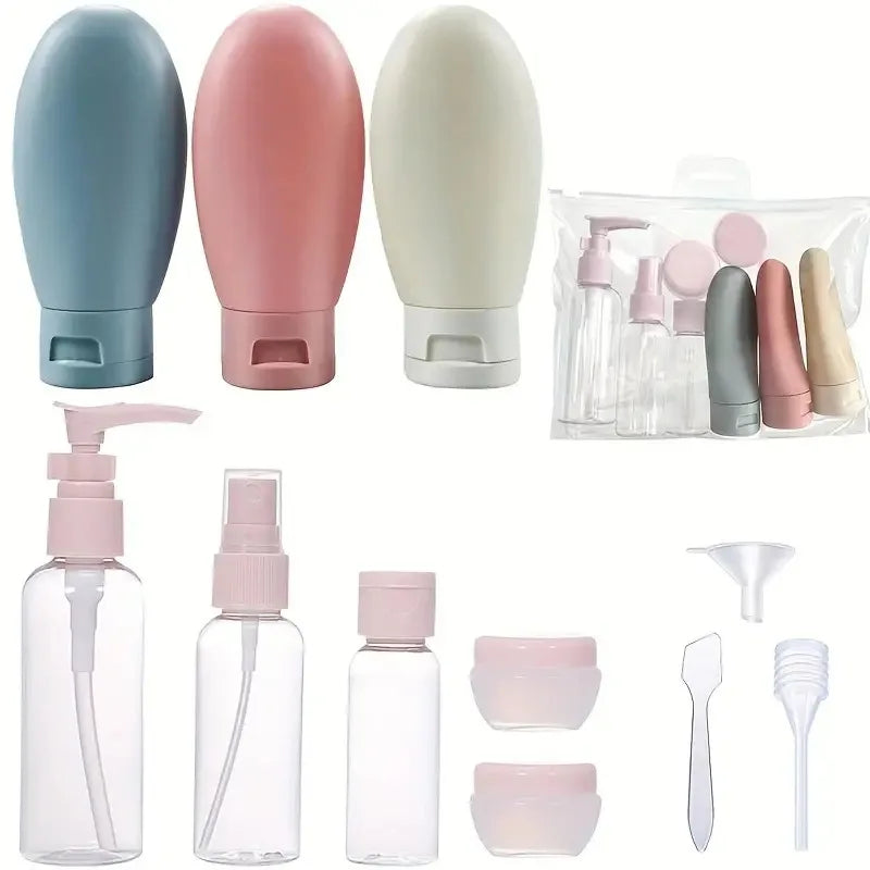 LoungeYard | TravelEase 11-piece Travel Bottle Set | Refillable Containers for Cosmetics & Care | Cabin Luggage Approved & Leak-proof — product view 2