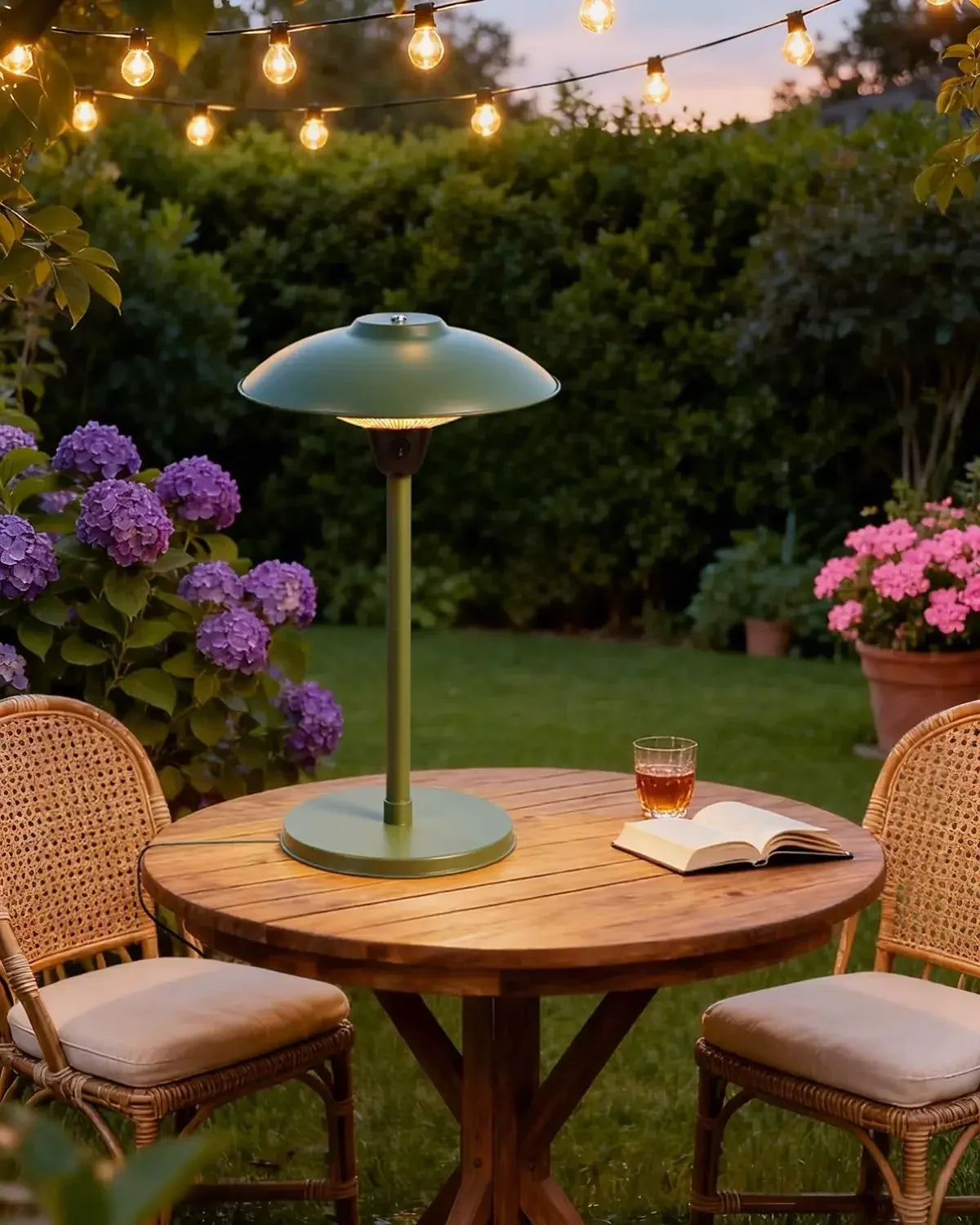 Electric Patio Heater, 1500W Portable Tabletop Infrared Heater 3 Power Levels — product view 1