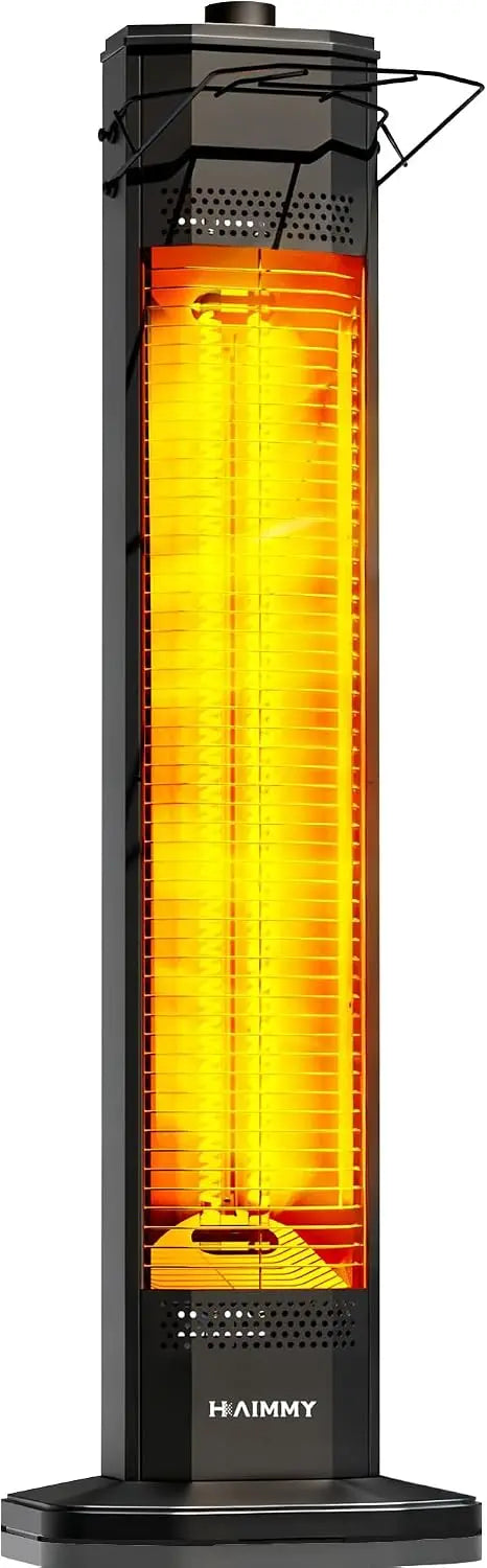 34 Inch Standing Electric Patio Heater 1500W with 3 Heat Levels, Instant Heating Outdoor Tower Heater with Tip-Over Protection — product view 1