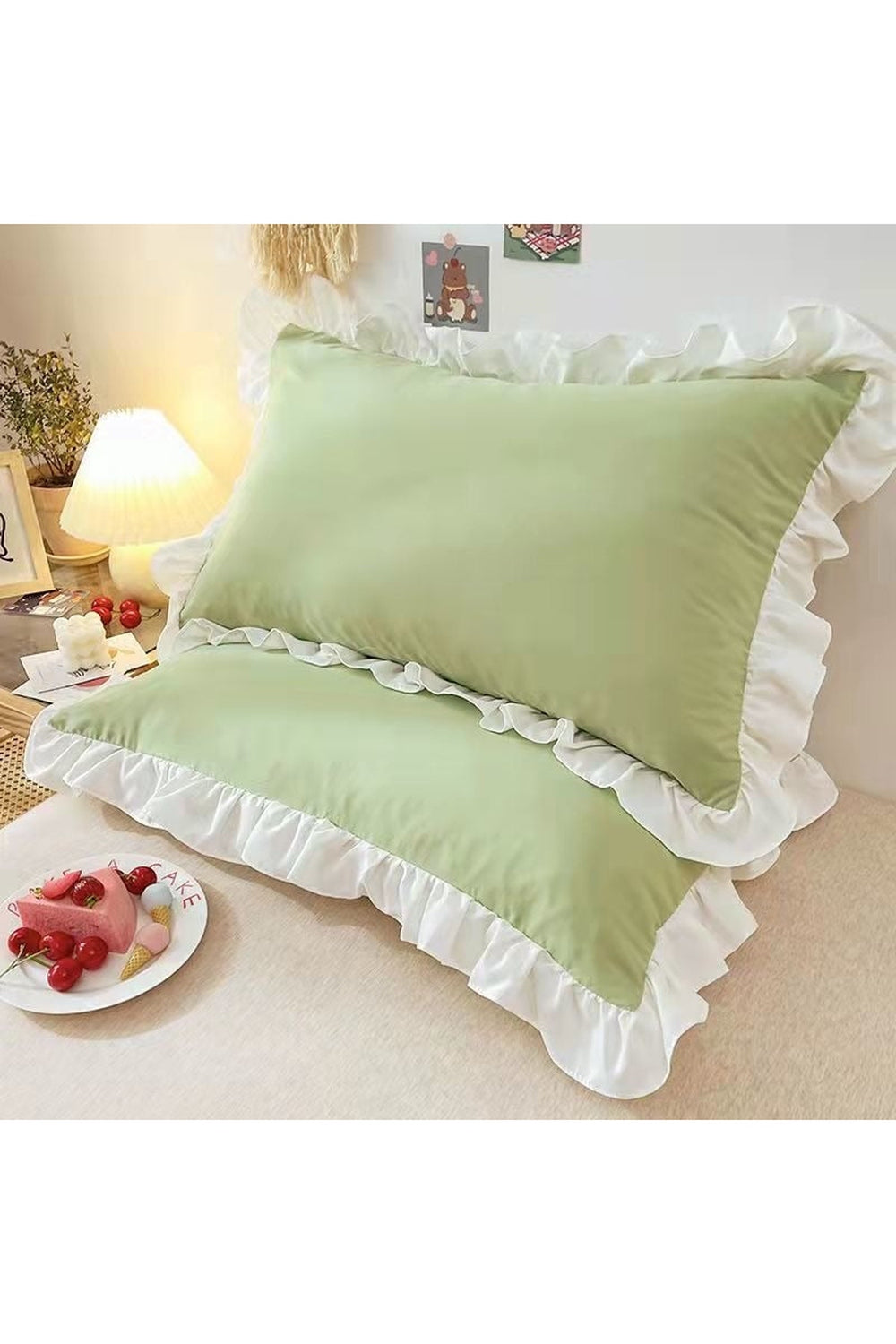 inspired ruffle pillowcases | LoungeYard — product view 4