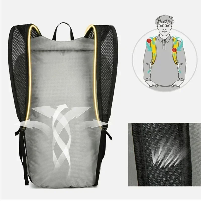 LoungeYard | Outdoor Backpack PackLite 20 L | Ultralight & Waterproof | Foldable for Travel & Hiking — product view 5