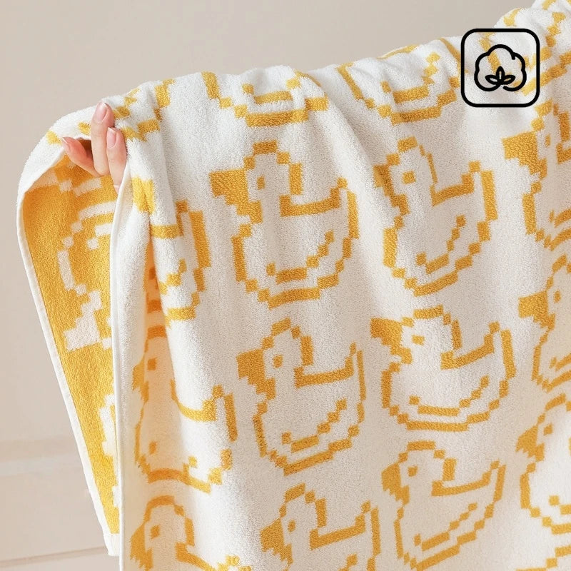 Reversible Animal Print Cotton Towel | LoungeYard — product view 4