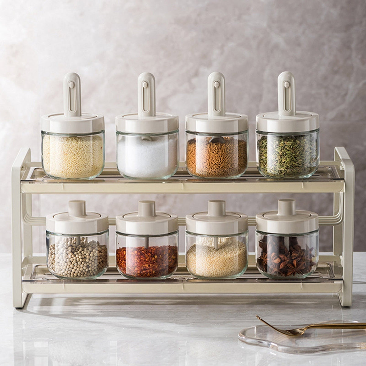 LoungeYard | Creative Mini Seasoning Jar with Spoon — product view 4