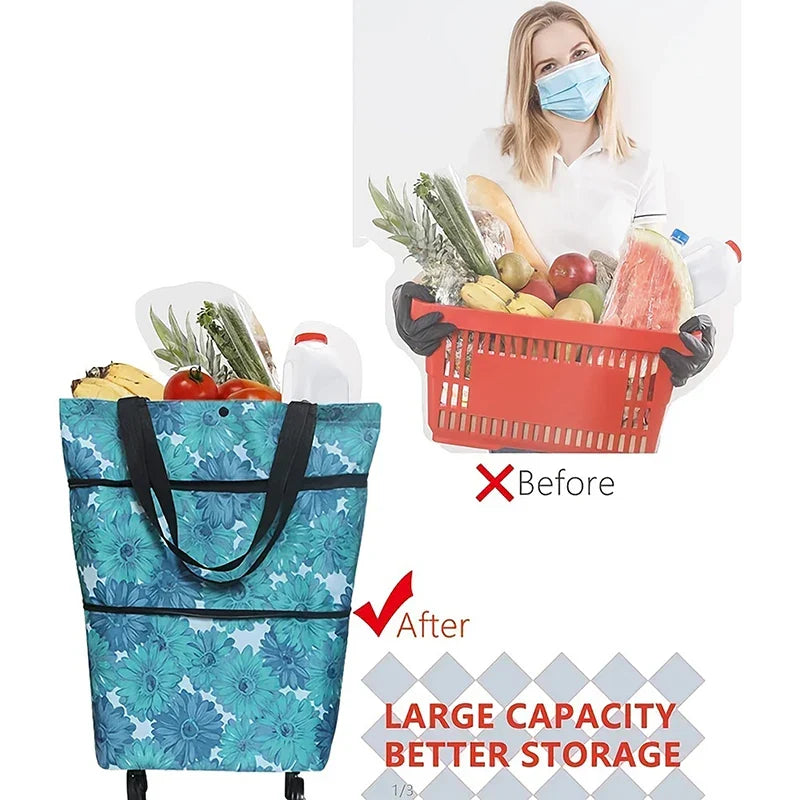 LoungeYard | Foldable Shopping Trolley Bag — product view 6