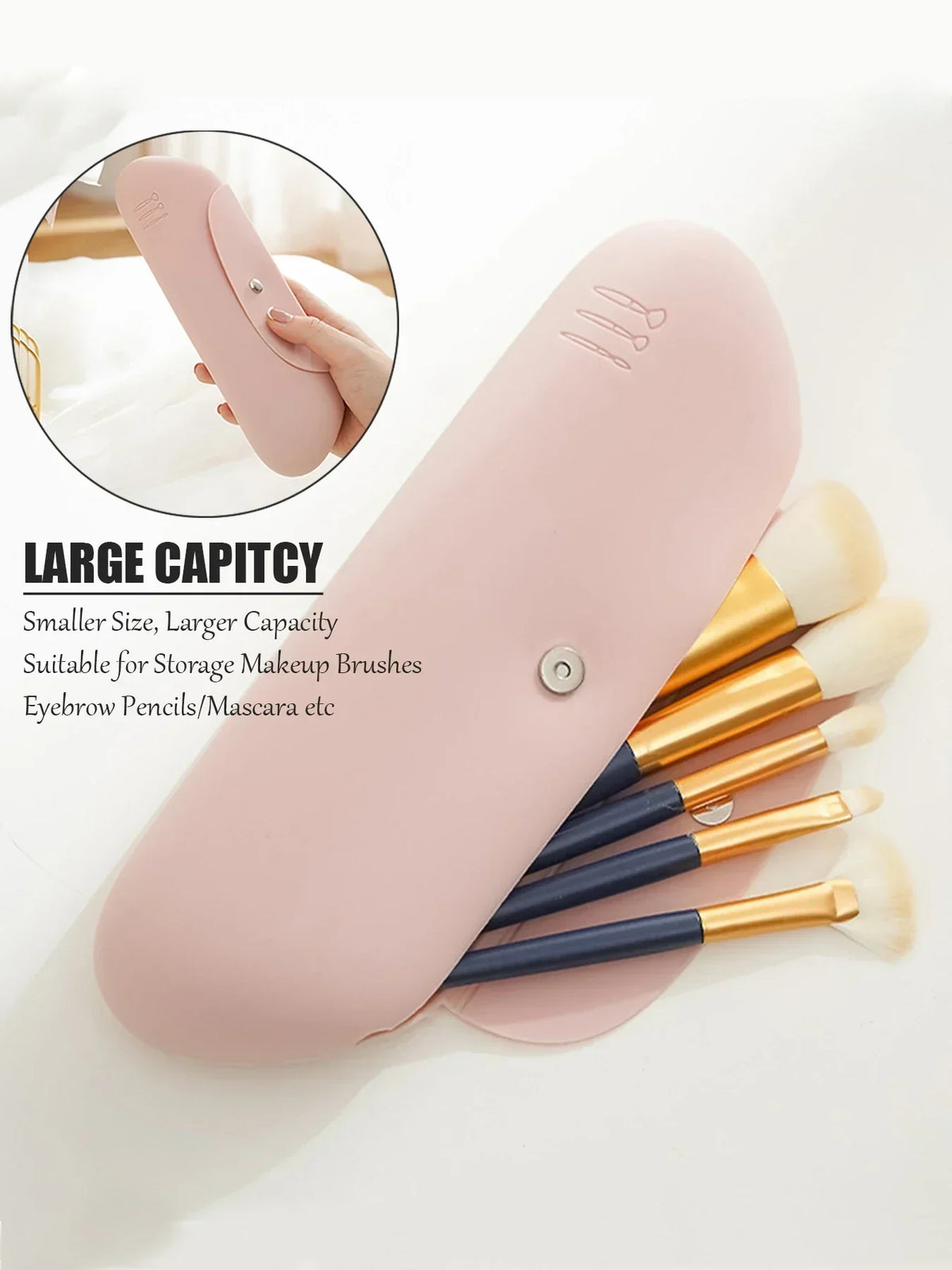 LoungeYard | SiliCare Cosmetic Bag | Waterproof & Practical | With Magnetic Closure | Soft Silicone — product view 3