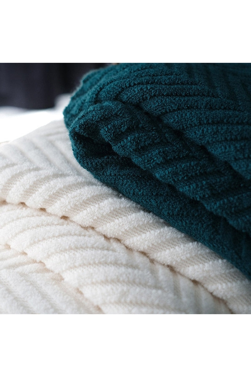 Zack Pattern Dark Academia Blanket | LoungeYard — product view 3