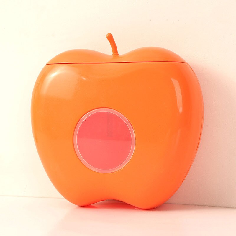 LoungeYard | Apple Shaped Wall Mounted Disposable Plastic Wrap Container — product view 1