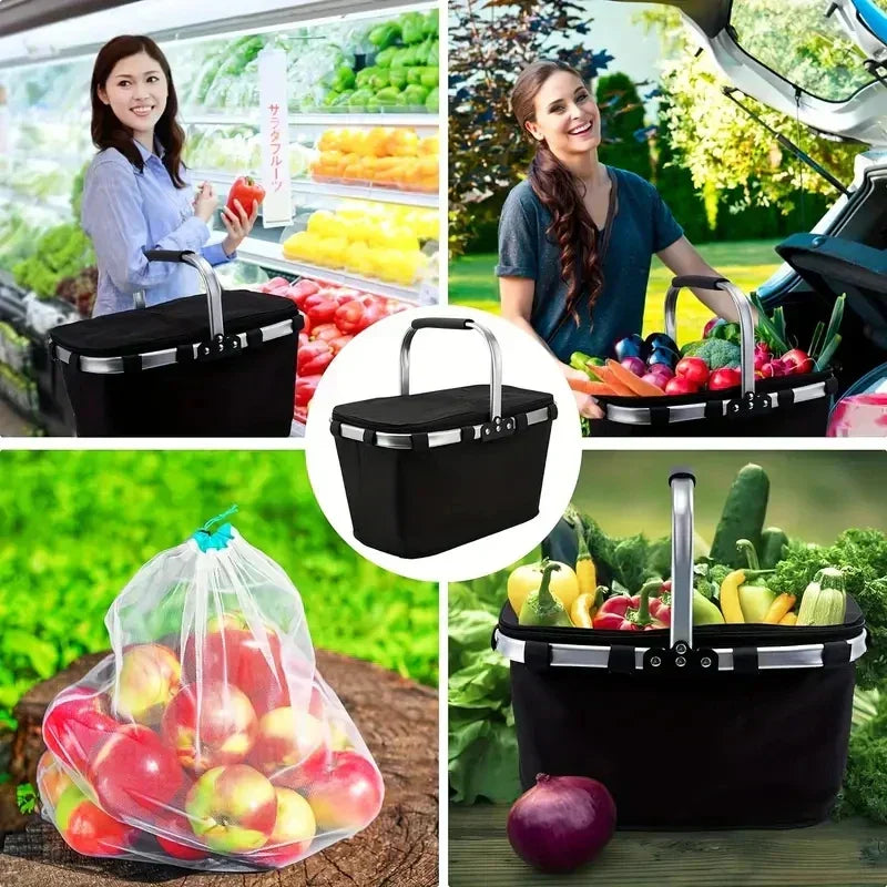 Insulated folding basket for picnic | LoungeYard — product view 3