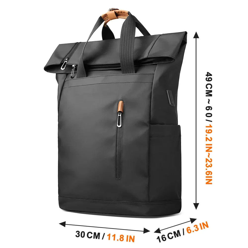 LoungeYard | Multifunctional Men's Backpack KnightShield | USB Port, Expandable, Waterproof, Anti-Theft — product view 6