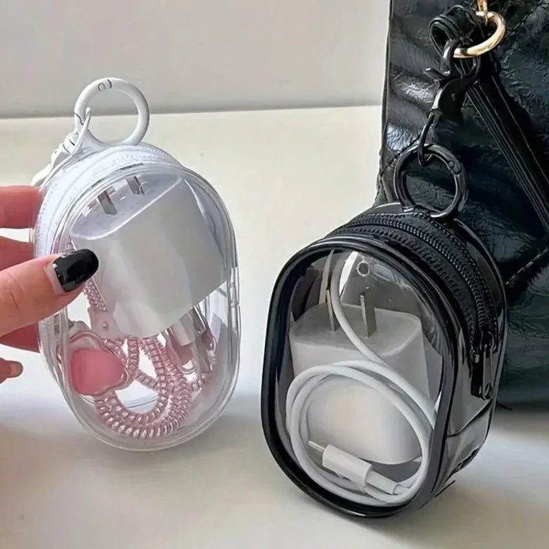 LoungeYard | Podlette Mini Bag | Transparent & Waterproof | With Carabiner & Zipper — product view 2