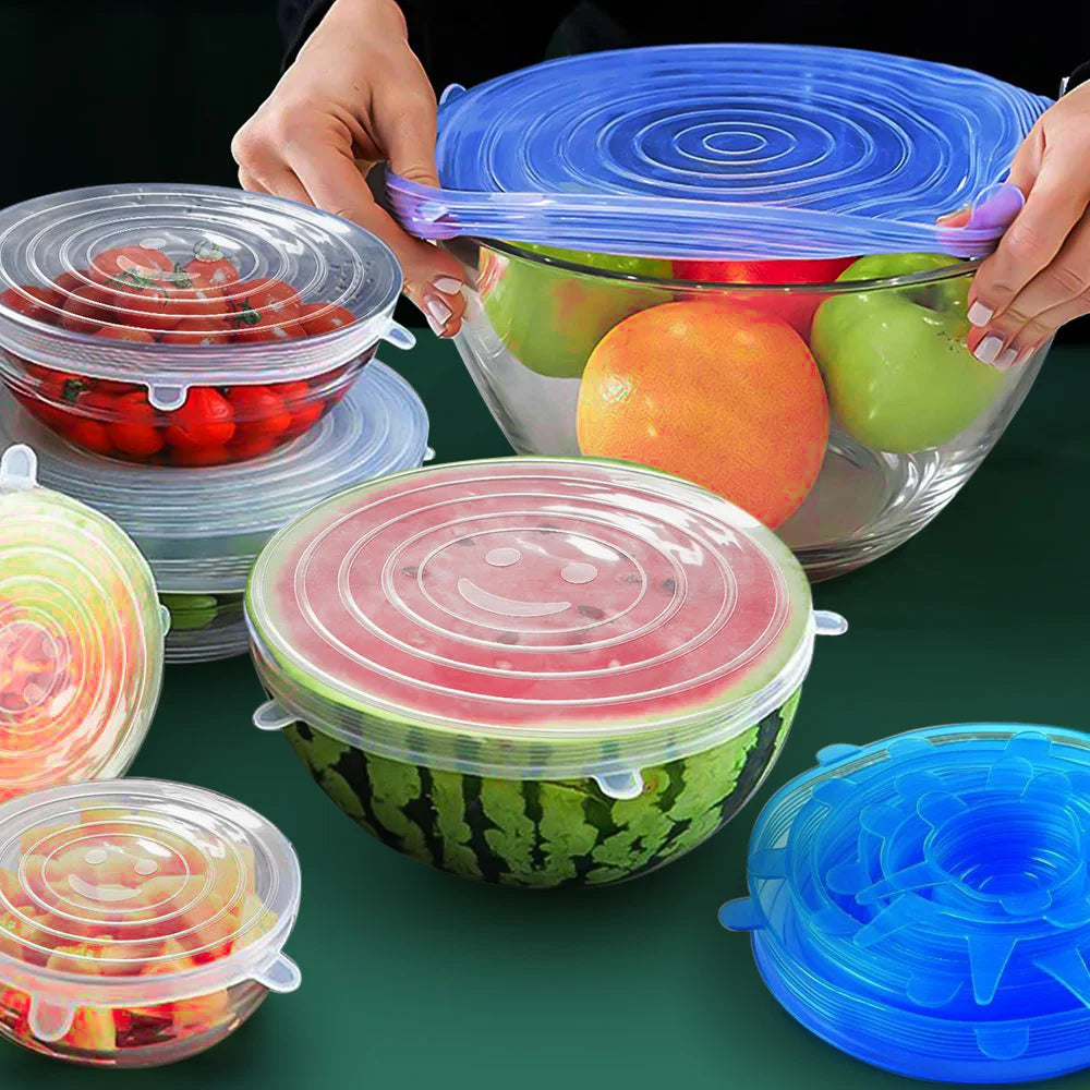 LoungeYard | Elastic Silicone Lid Covers 6PCS — product view 7