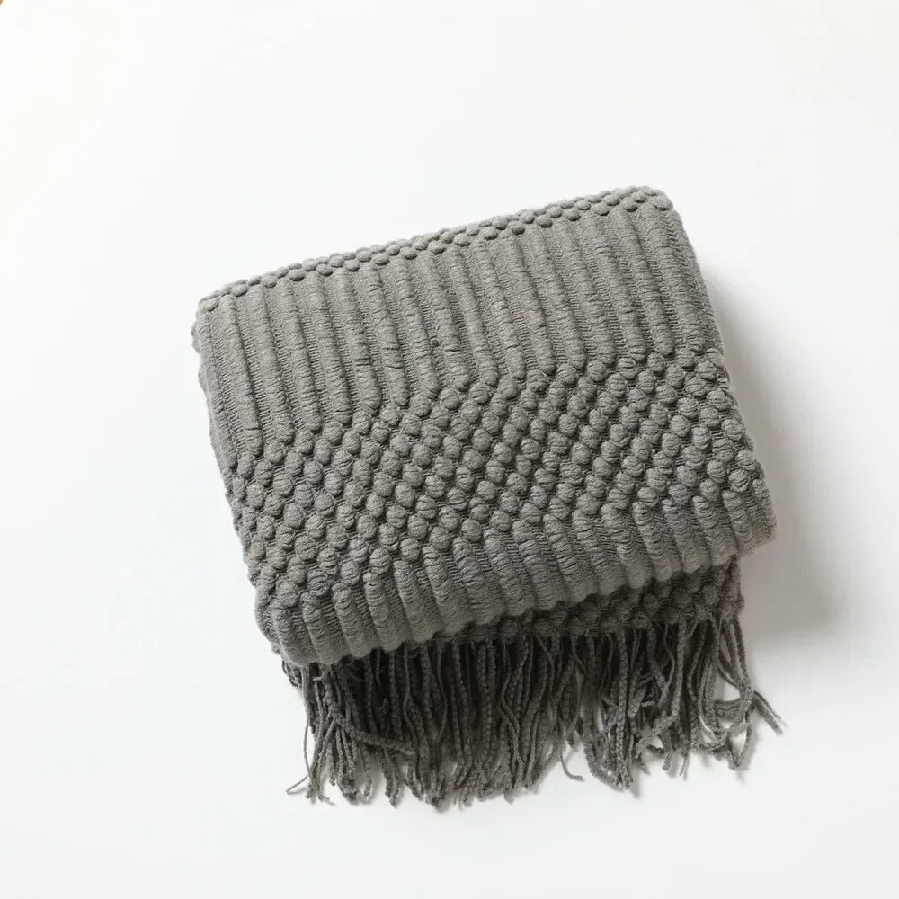 LoungeYard | Nordic Style Dick Knitted Blanket — product view 5