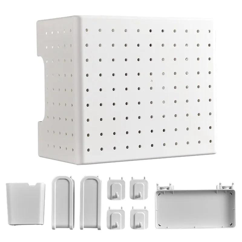 LoungeYard | Kitchen Organizer Wall-Mounted Hole Board Storage Rack — product view 2