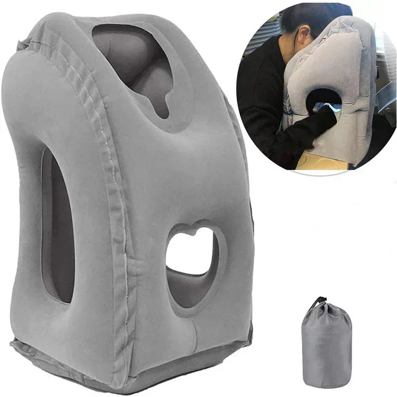 LoungeYard | ComfortRest Travel Pillow | Ergonomic Travel Pillow for Neck & Head | Compact and Lightweight — product view 1